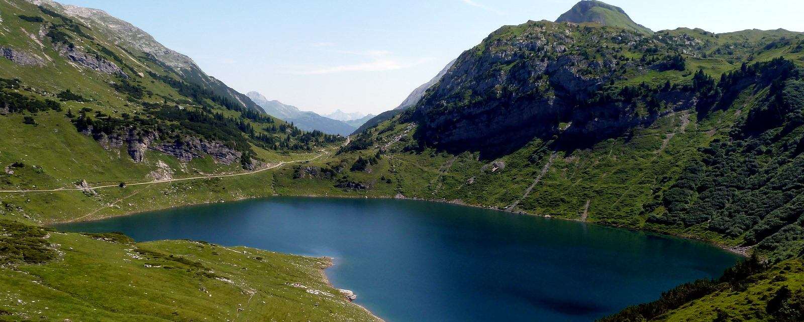 Formarinsee, Vorarlberg, Beginn des Lechweg