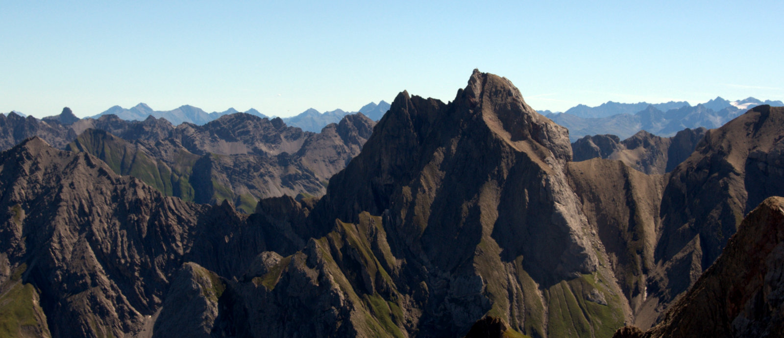 Freispitze von der Holzgauer Wetterspitze aus