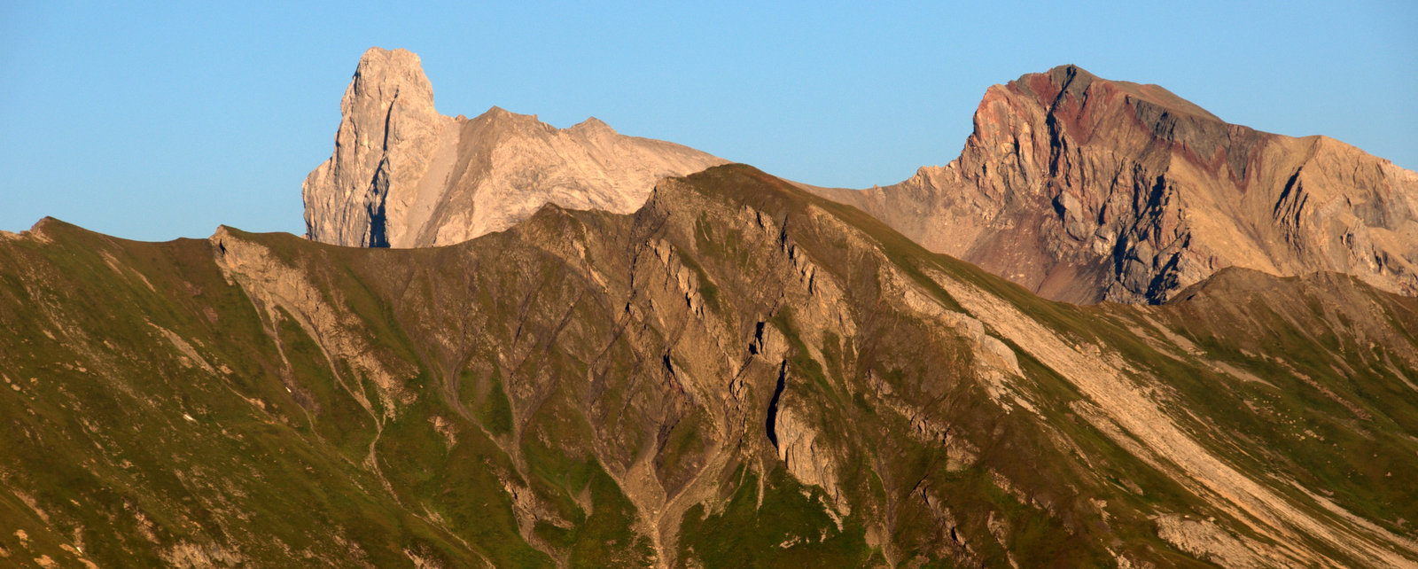 Holzgauer Wetterspitze bei Sonnenuntergang