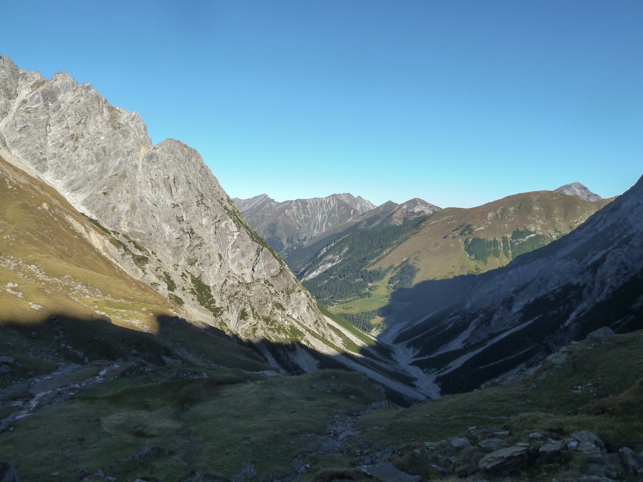  Blick durchs Fundaistal nach Pfafflar