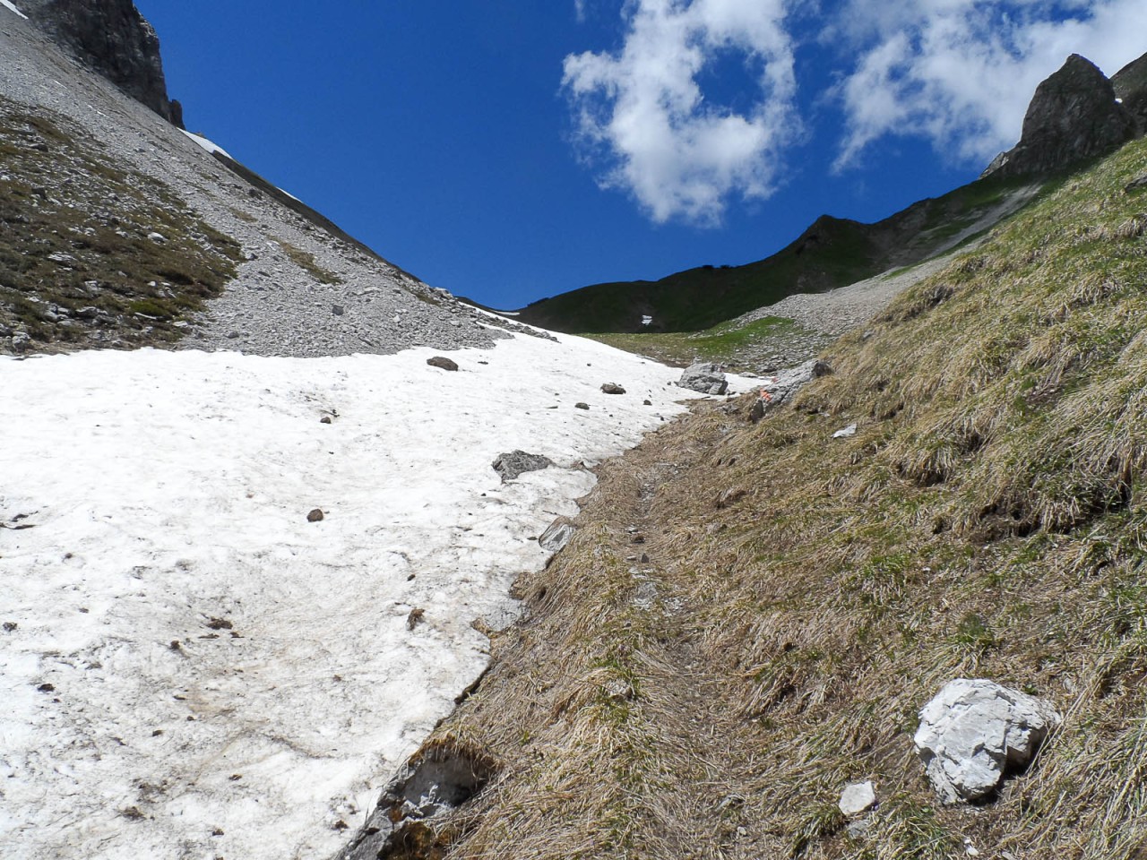  Blick zurück aufs Sattele