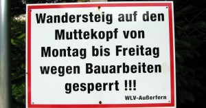  Verbotsschild Muttekopf