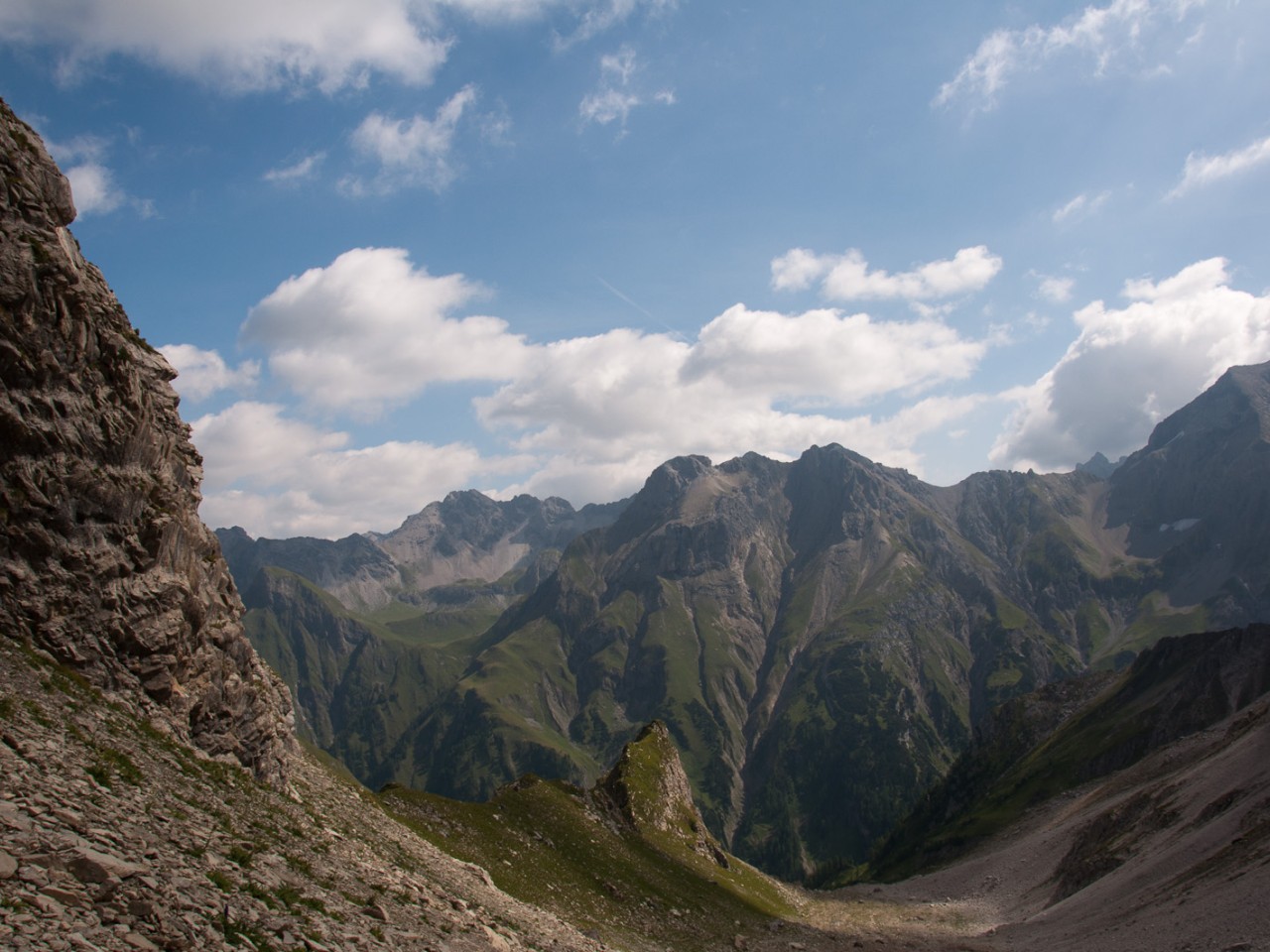  Blick durchs Langkar zur Memminger Hütte