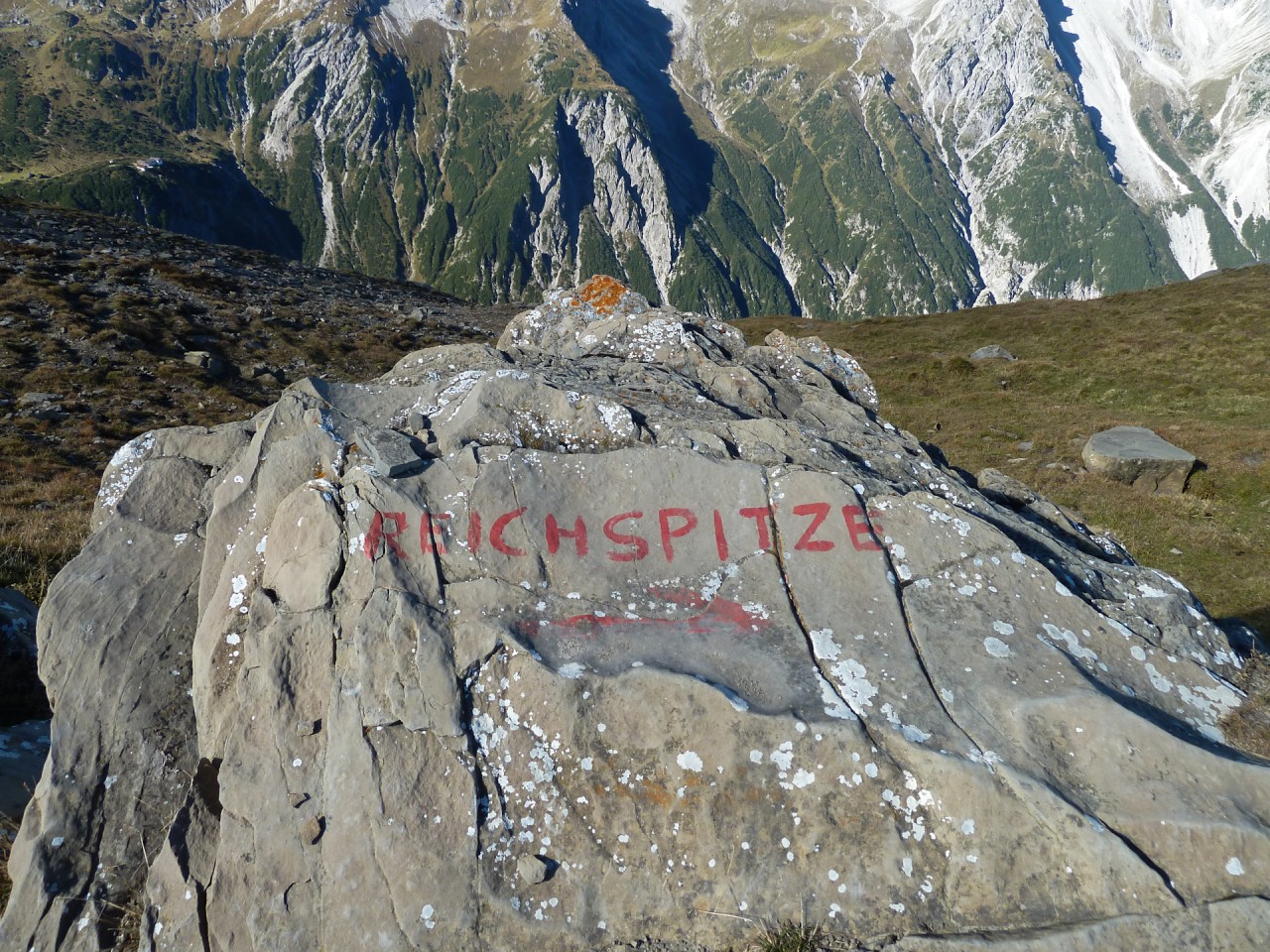  Wegweiser Reichspitze