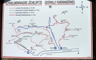  Wanderkarte Geierwally Gebiet