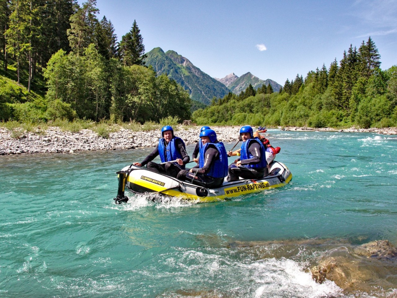  Rafting auf dem Lech