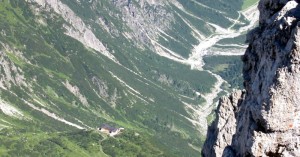 Hanauer Hütte von oben