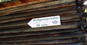  Schild Roßgumpenalm