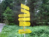 Wegweiser - Abzweigung Krabach