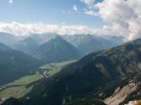 Blick hinunter ins Lechtal