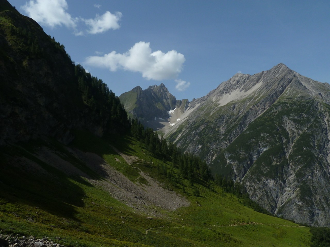  Blick ins Parseiertal hinein