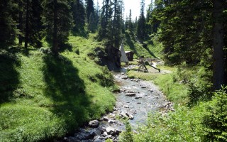  Spullerbach und Zelt