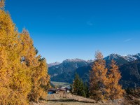 Bernhardseckhütte im Herbst