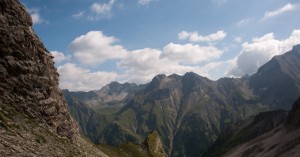 Blick durchs Langkar zur Memminger Hütte