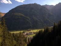 Holzgau von der Hängebrücke aus