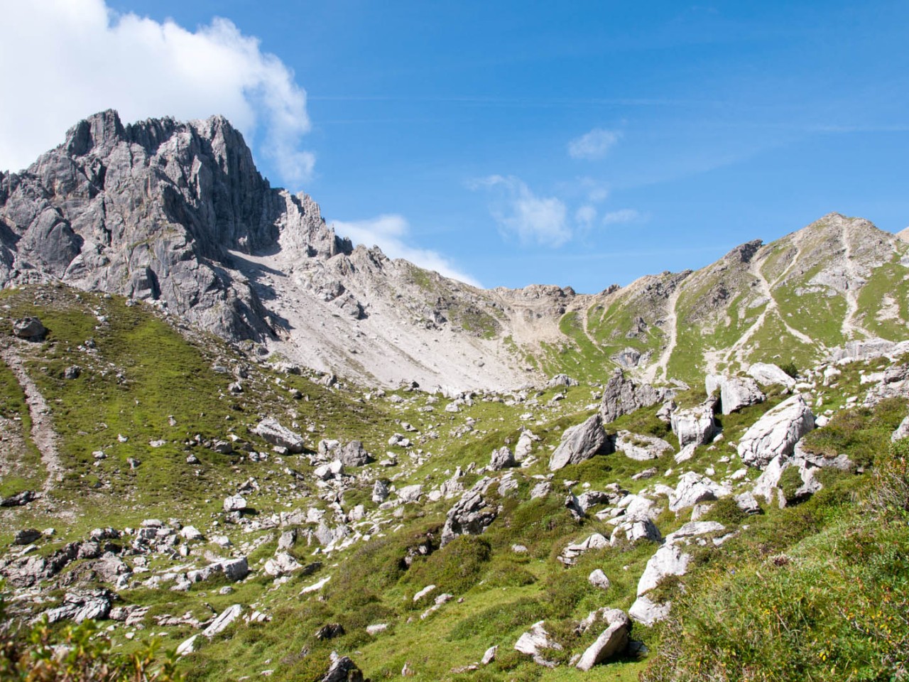  Parzinnspitze mit Gufelseejöchl