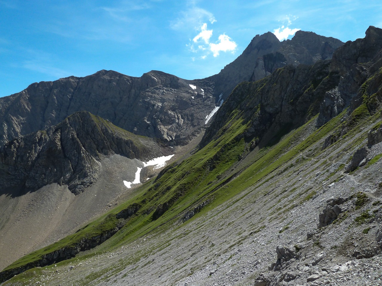  Blick von der Wegscharte zur Patrolscharte