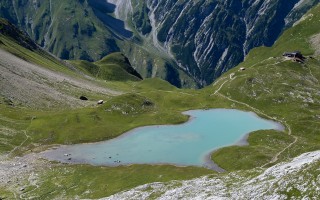  unterer Seewiesee und Memminger Hütte