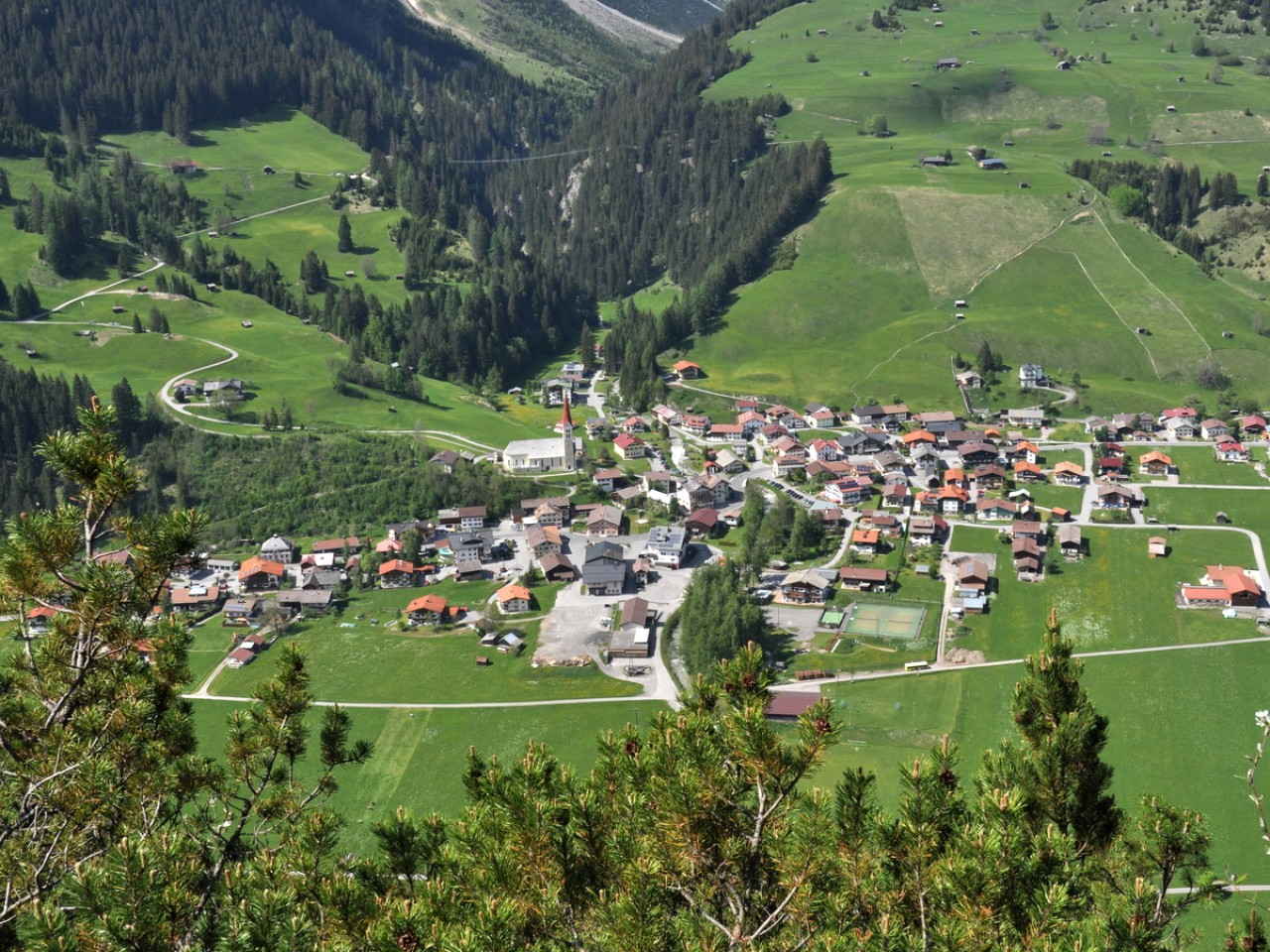  Holzgau von der Scheibe