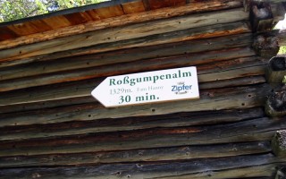  Schild Roßgumpenalm