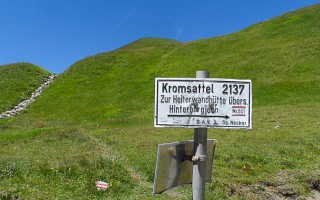  einfacher Weg zum Kromsattel