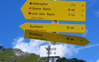  Schild auf dem Älpele