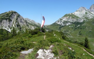  Fahne bei der Freiburger Hütte