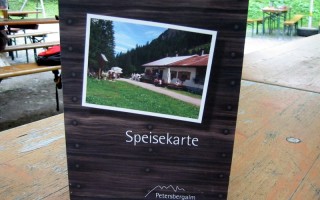  Speisekarte Petersbergalm