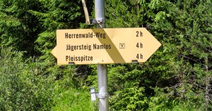  Wegweiser Pleisspitze