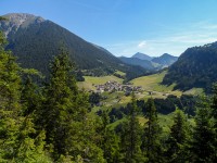 Blick nach Rinnen, unser Ausgangsort