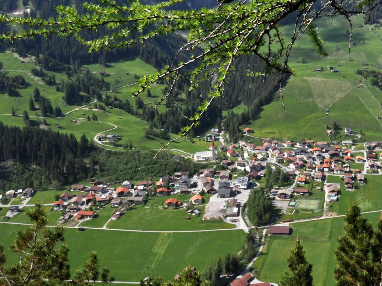 Holzgau von der Scheibe