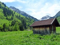 Blick zur Namloser Wetterspitze