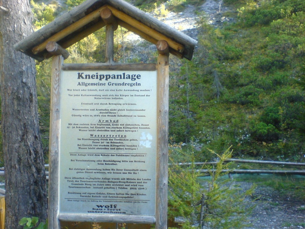  Kneippanlage beim Wasserfall