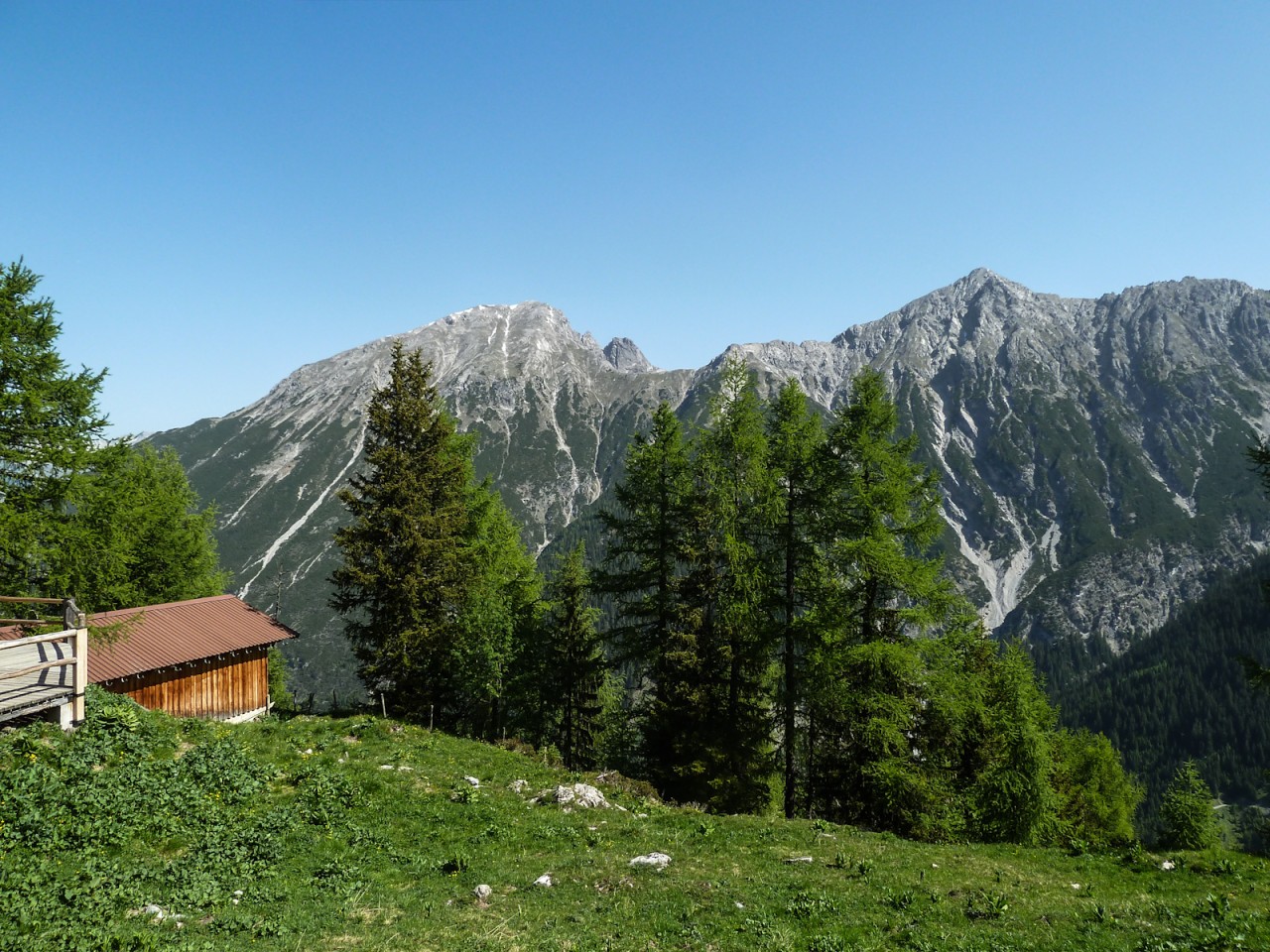  Ausblick auf der Saxer Alm