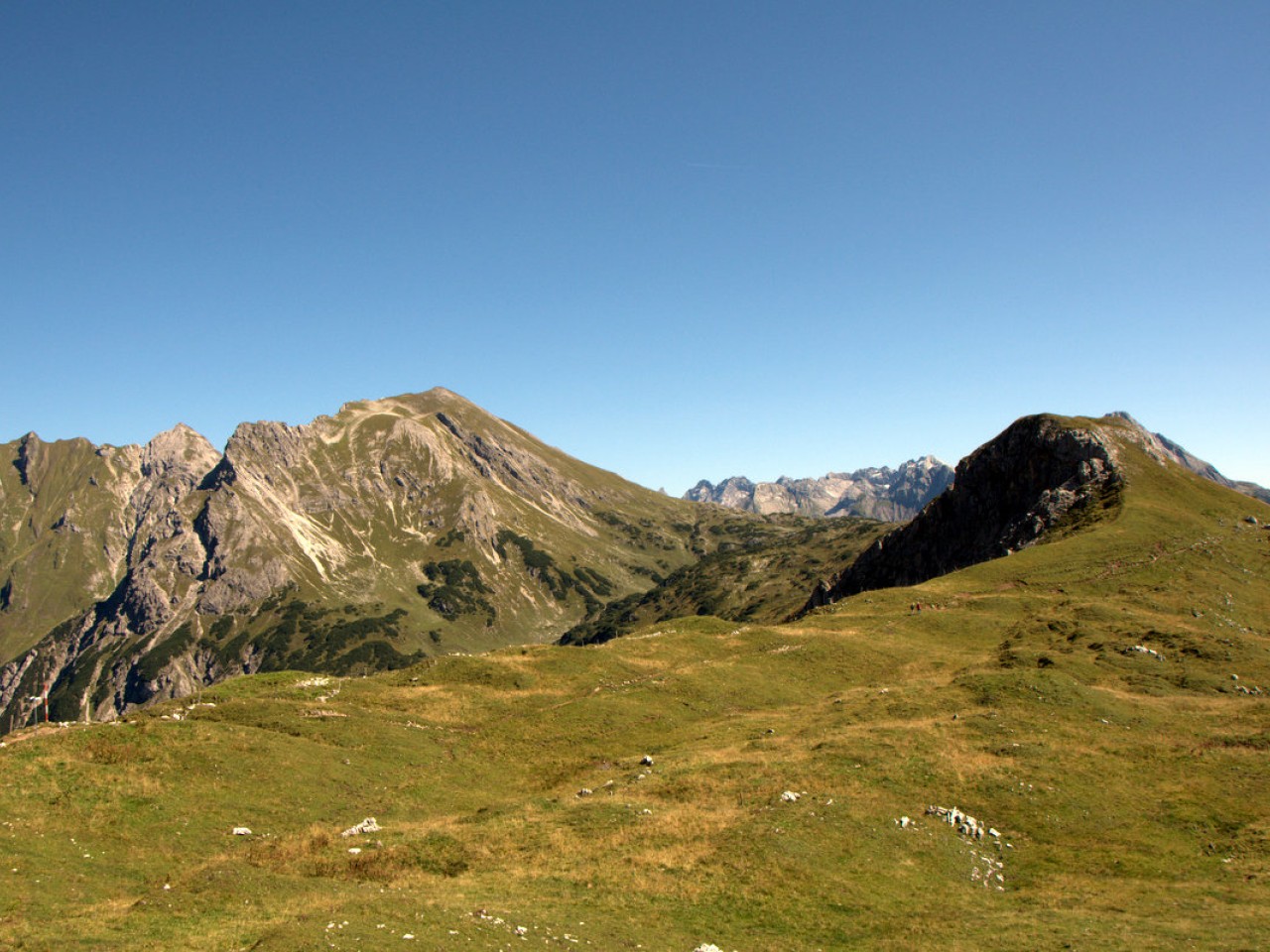  Weg zwischen der Widdersteinhütte und der Mindelheimer Hütte