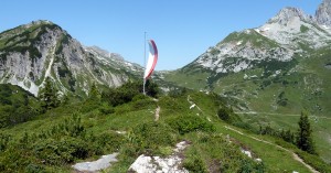  Fahne bei der Freiburger Hütte