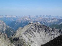 Blick zu den Allgäuer Alpen