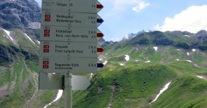  Schild auf dem Weg zur Kemptner Hütte