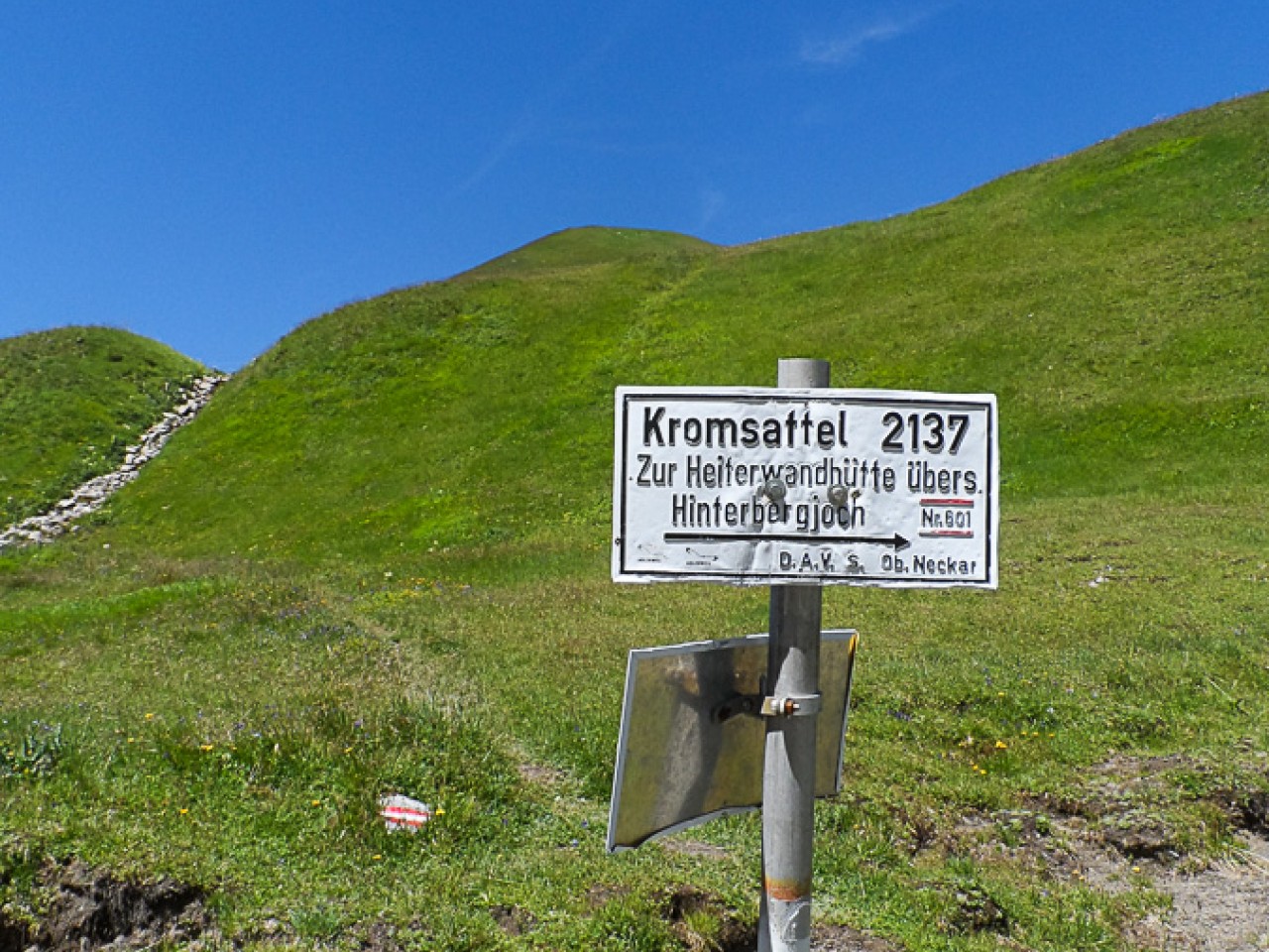 einfacher Weg zum Kromsattel