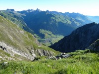 Zwölferkopf - Blick nach Holzgau durchs Wildtal